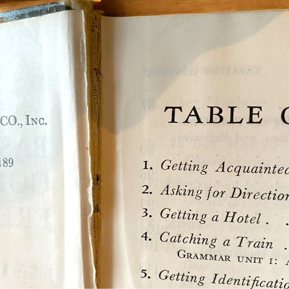 VINTAGE 1958 Basic Conversational French - Revised Edition - Picture 11 of 14